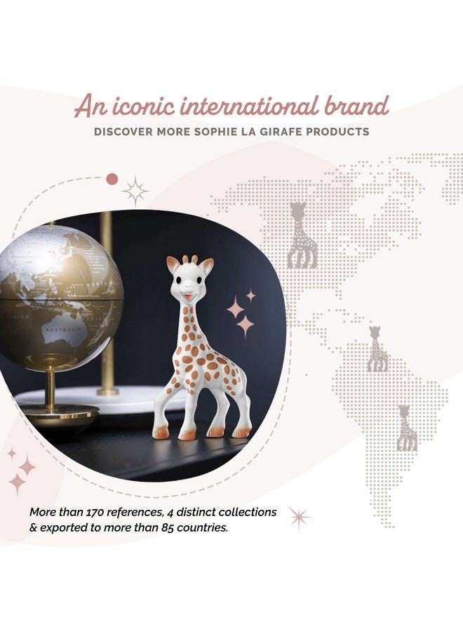 صوفي لا جيراف صوفي الزرافة، لمسة منعشة | مصنوعة يدويًا في فرنسا منذ 60 عامًا | مطاط طبيعي | مصممة للأطفال في مرحلة التسنين | تُنشّط الحواس الخمس | سهلة التنظيف - Image 2