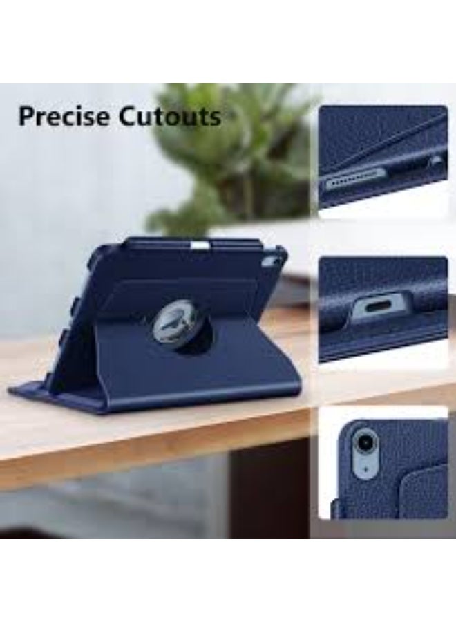360° Rotating Navy Blue Case for iPad Air 10.9" (5th/4th Gen) – Pencil Holder & Auto Sleep/Wake Functionality - Image 3