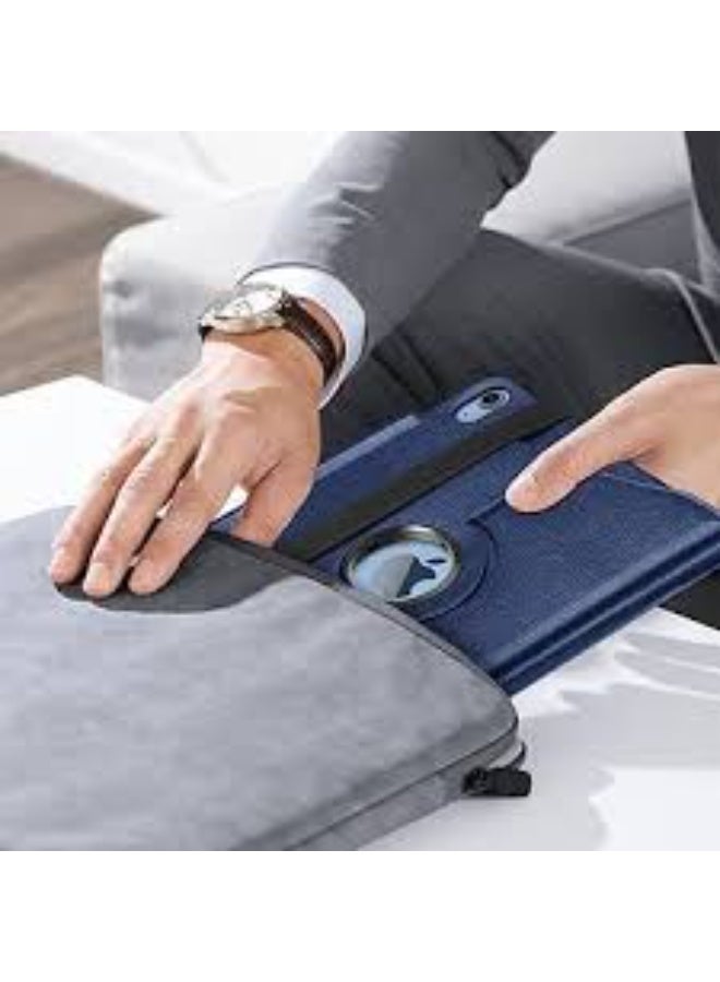 360° Rotating Navy Blue Case for iPad Air 10.9" (5th/4th Gen) – Pencil Holder & Auto Sleep/Wake Functionality - Image 4