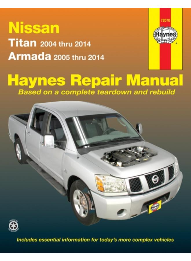 Nissan Titan (2004-2014) & Armada (2005-2014) Haynes Repair Manual (USA) 