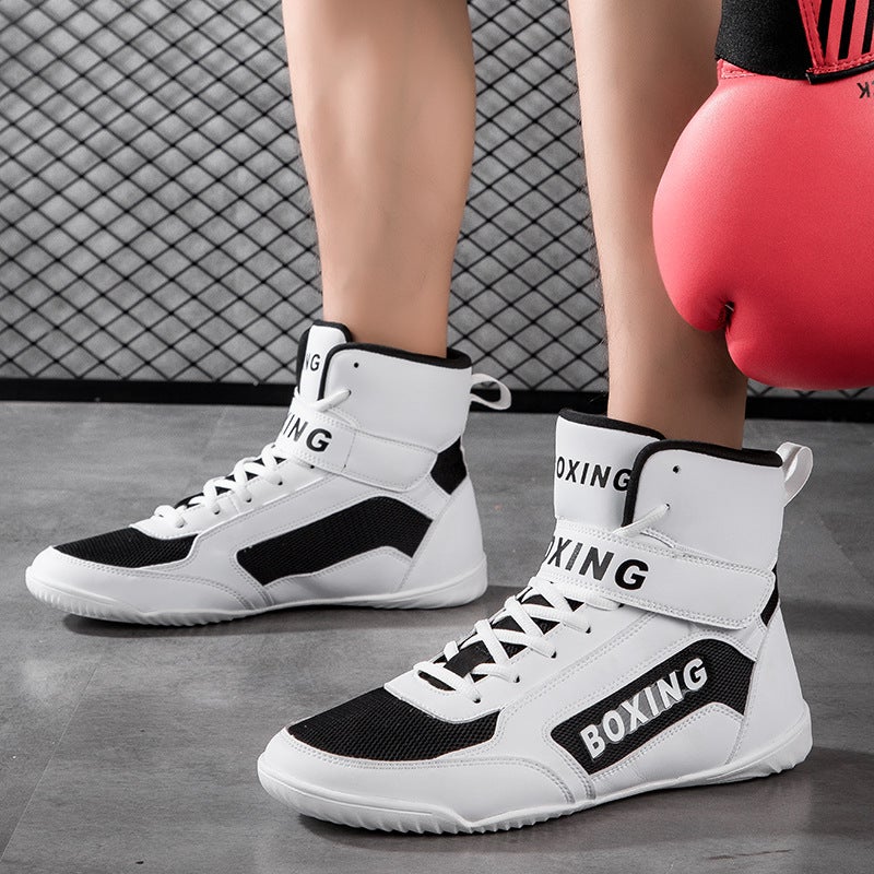New Children'S Free Fight Boxing Wrestling Shoes Student Competition Training Shoes Men'S And Women'S Fighting Shoes Sanda Special Shoes - Image 4