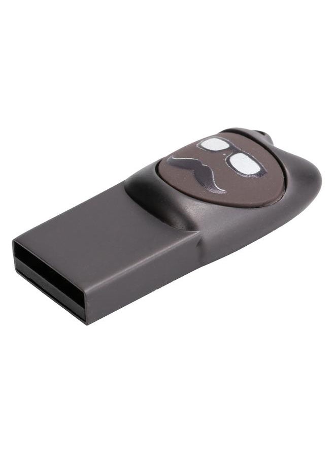Thoraya Beard USB flash drive usb2.0 cute creative personality mini cartoon student girl car mobile phone computer dual use 64GB high cool gray  - Image 5