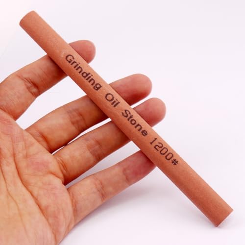 CBRIGHT 10pcs Sharpening Stone Set-10 Grit Semi Cylindrical Assorted Sizes Whetstone Sharpener Polishing Honing Stone Kit 80# 120# 180# 240# 320# 400# 600# 800# 1000# 1200#(5.91x0.47x0.24inch) - Image 5