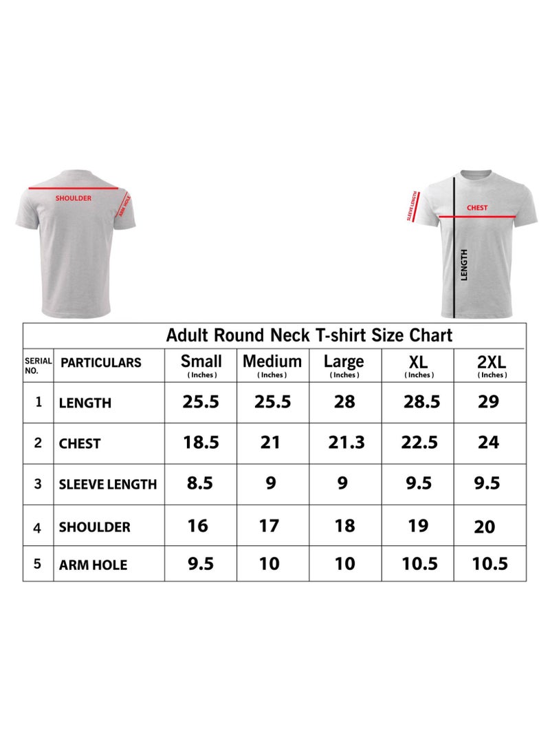 برينت شوب فور مي تي شيرت برقبة دائرية للبالغين للرجال من القطن الخالص الممشط للغاية للرجال، رقبة دائرية للرجال، مقاس مريح، قمصان عادية من القماش المسامي للرجال - Image 5