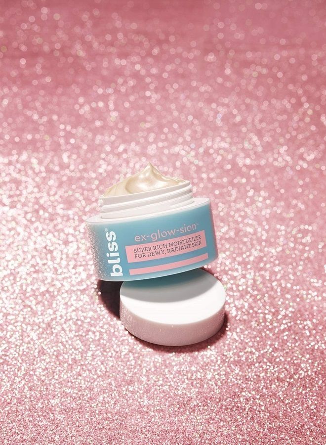 bliss Ex-glow-sion Super Rich Face Moisturizer for Dewy, Radiant Skin | Advanced Shea Butter Nourishes & Hydrates | 100% Vegan and Cruelty-Free | 1.7 fl oz - Image 5