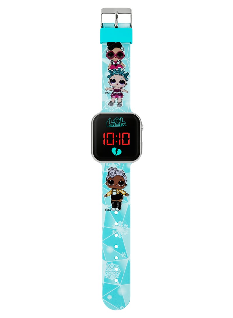 L.O.L. SURPRISE! LOL Surprise Printed Blue Silicon Strap Girls Watch - LOL4531ARG - Image 2