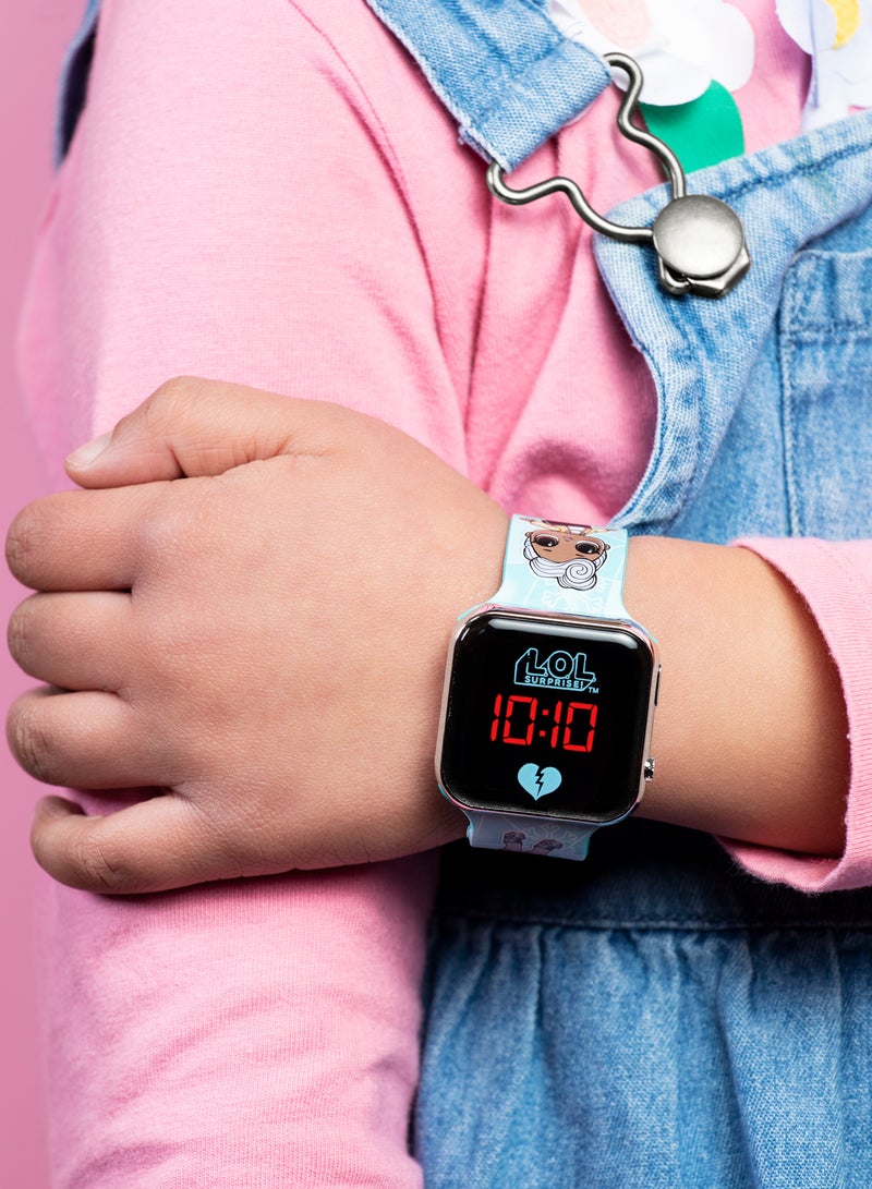 L.O.L. SURPRISE! LOL Surprise Printed Blue Silicon Strap Girls Watch - LOL4531ARG - Image 3
