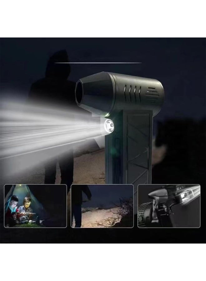 منفاخ توربو لاسلكي جبار - محرك "بروشليس" فائق السرعة - منفاخ هواء إلكتروني محمول ومجفف يدوي مع إضاءة LED - Image 4