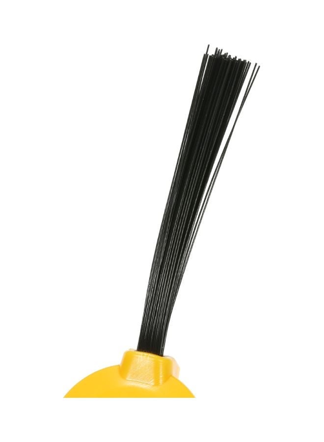 NIBEMINENT 6-Piece Replacement 3-Armed Side Brushes For Ecovacs Deebot N79 N79S Robotic Vacuum Cleaner H22455-6 Black/Yellow - Image 3