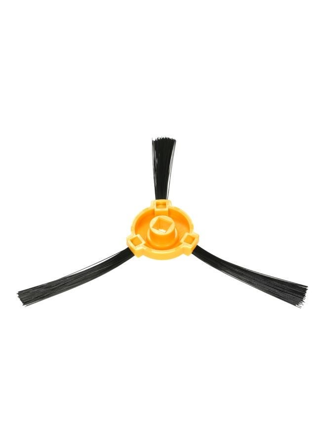 NIBEMINENT 6-Piece Replacement 3-Armed Side Brushes For Ecovacs Deebot N79 N79S Robotic Vacuum Cleaner H22455-6 Black/Yellow - Image 5