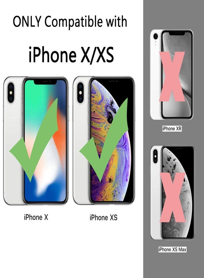 TENOC Phone Case Compatible with iPhone X & iPhone Xs, Clear Case Non-Yellowing Protective Bumper Hard Back Cover for 5.8 Inch - Image 2