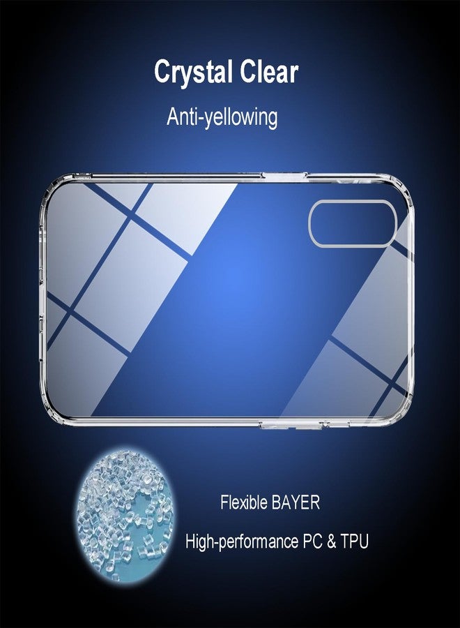 TENOC Phone Case Compatible with iPhone X & iPhone Xs, Clear Case Non-Yellowing Protective Bumper Hard Back Cover for 5.8 Inch - Image 4