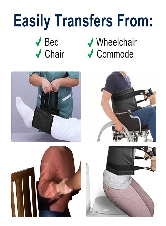 Kitwe Padded Bed Transfer Nursing Sling, Mobile Standing and Lifting Safety Aids for The Disabled, Elderly and Injured, Transfer Belt & Handle Back Lift Mobility Belt for Patient - Image 5