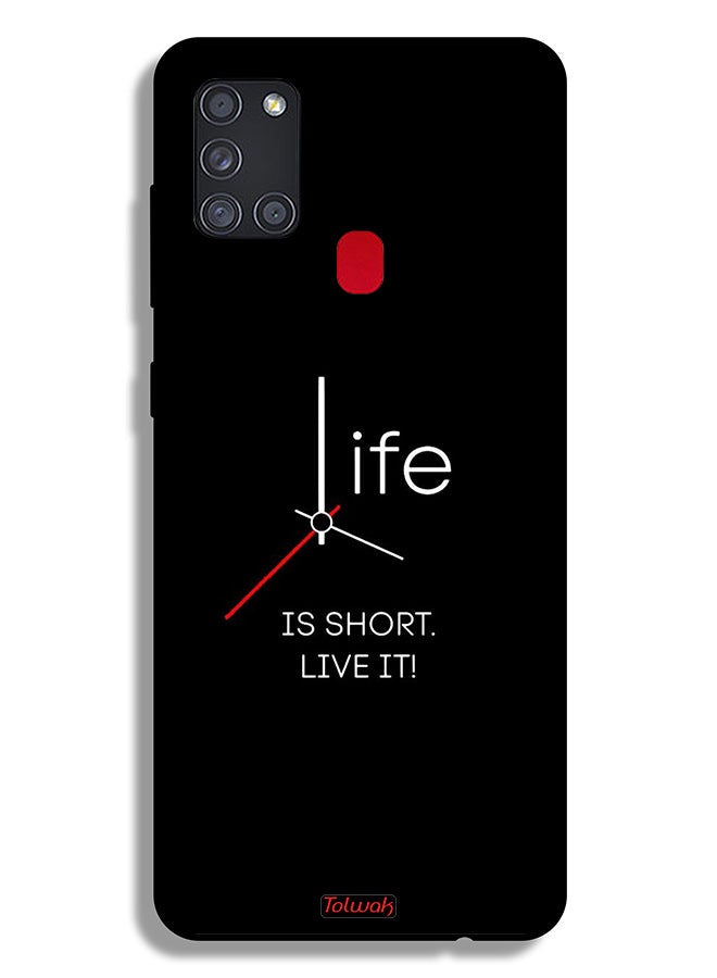 Tolwak غطاء حماية لهاتف Samsung Galaxy A21s الحياة قصيرة - Image 1