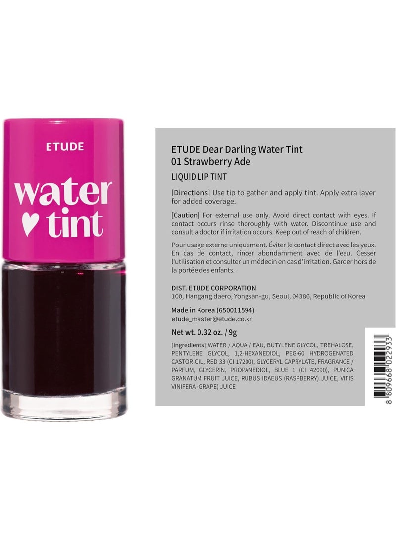 ETUDE Dear Darling Water Tint Liquid Lipstick Maroon - Image 3