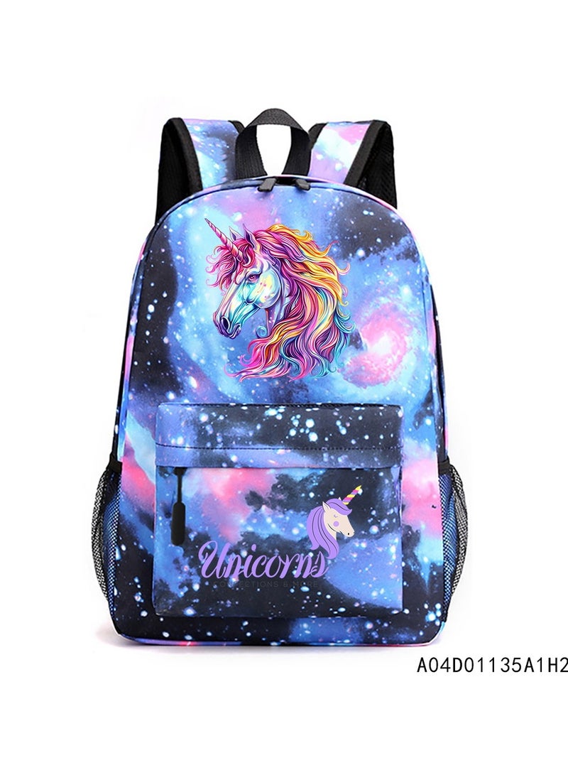 Schoolbags can be used for student adult sports-D01-: Unicorn Wizard - 266 - Image 1