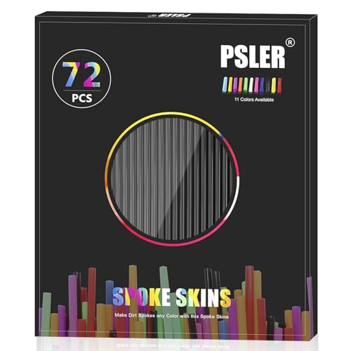 PSLER 72 PCS Black Spoke Skins Spoke Covers Trim Wrap Cover Decoration Protector Pipe Motorcycle Motocross Pit Dirt Bike Aaccessories - Image 2