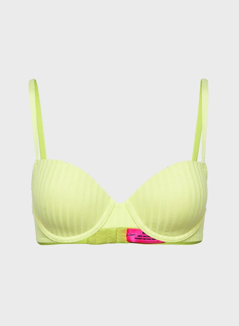 La Senza Ribbed Balconette Bra