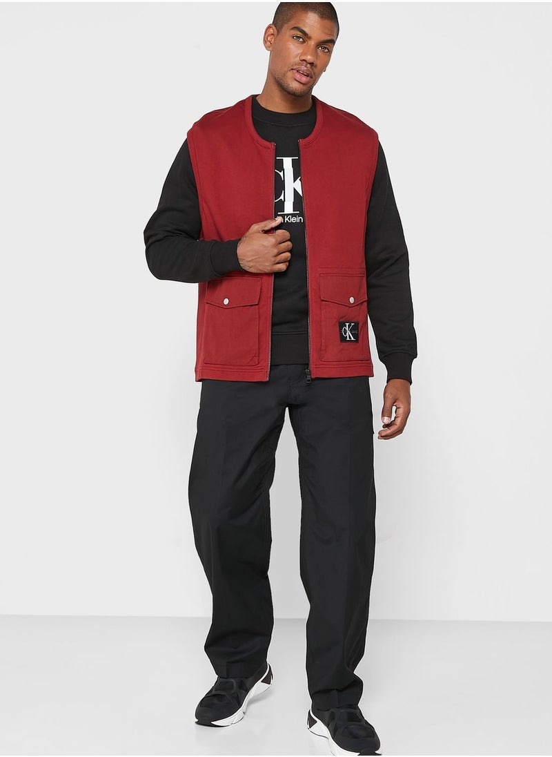 Calvin Klein Jeans - Mono Logo Badge Waistcoat - Image 1