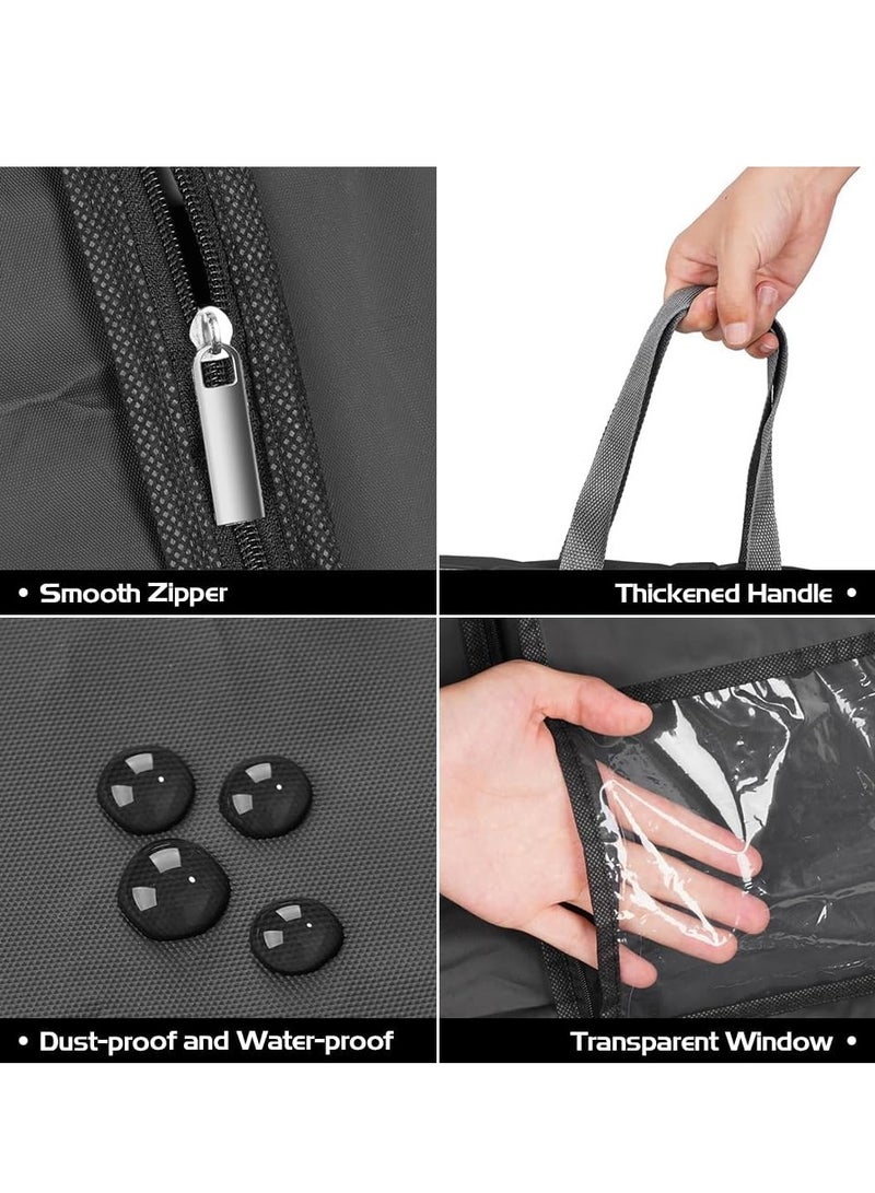 3 Pack Garment Bags Long Dress Bags Covers,Garment Covers Full length, Clothes Bags Hanging with Zip, Waterproof Foldable Long Clothes Covers Protector Bags for Closet Storage and Travel (180 x 60cm)  - Image 3