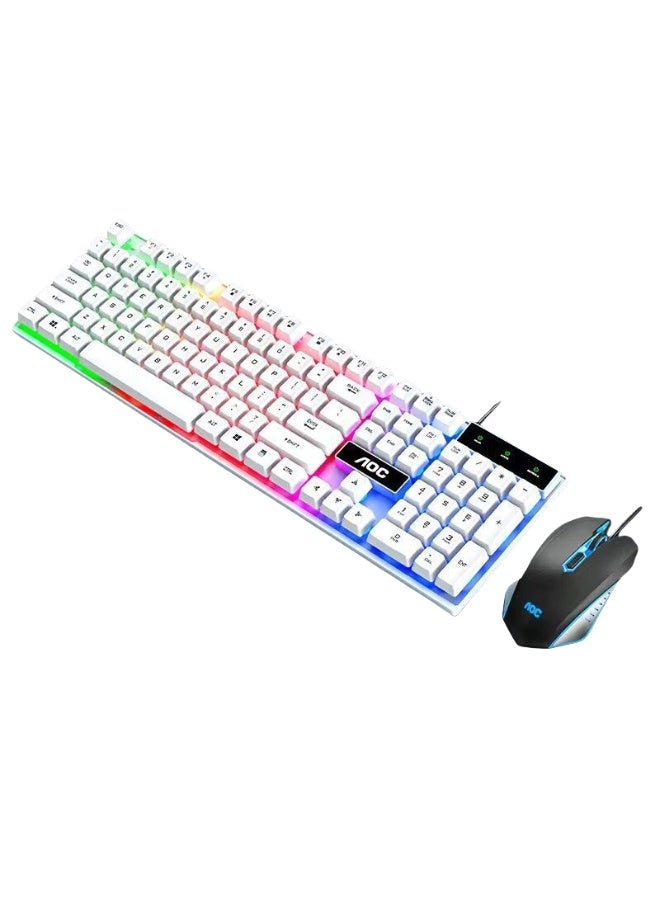 KUYING New Wired Keyboard And Mouse Office Esports Set