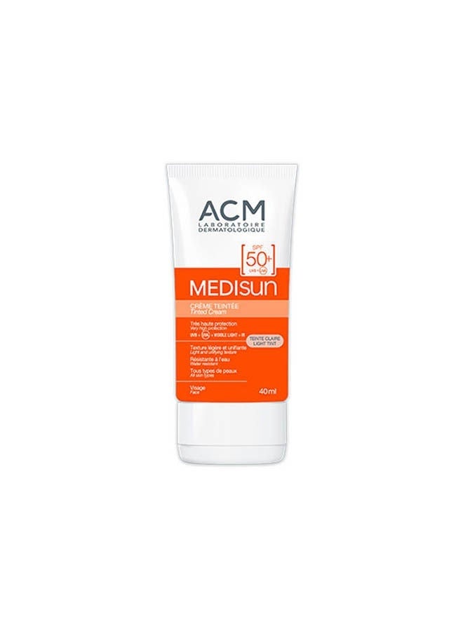 ACM Medisun Tinted Mineral Cream SPF50+ Light Tint 40ml