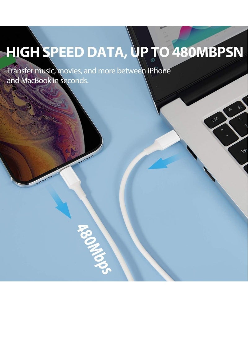 Generic - USB C to Lightning Cable 2Pack 3FT [Apple MFi Certified] iPhone 11 Lightning to USB-C Fast Charging Cable Compatible iPhone 12 11/11 Pro/11 Pro Max/X/XS/XR/XS Max/8/8 Plus - Image 1
