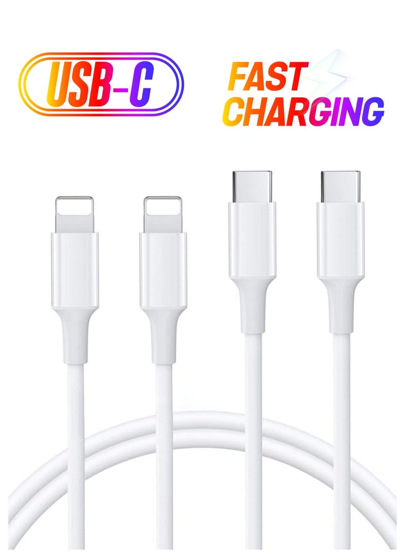 Generic - USB C to Lightning Cable 2Pack 3FT [Apple MFi Certified] iPhone 11 Lightning to USB-C Fast Charging Cable Compatible iPhone 12 11/11 Pro/11 Pro Max/X/XS/XR/XS Max/8/8 Plus - Image 1