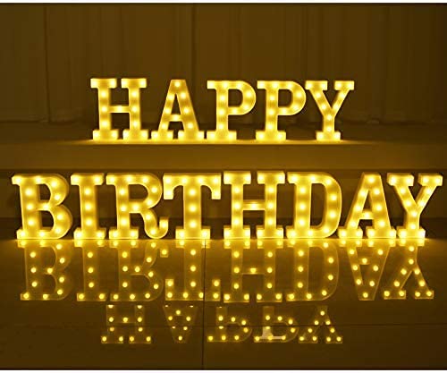 House Of Queens Marquee Letter Lights Sign Light Up Alphabet Letters for Wedding Birthday Party Christmas Home Bar Decoration Warm White AlphabetA - Image 4