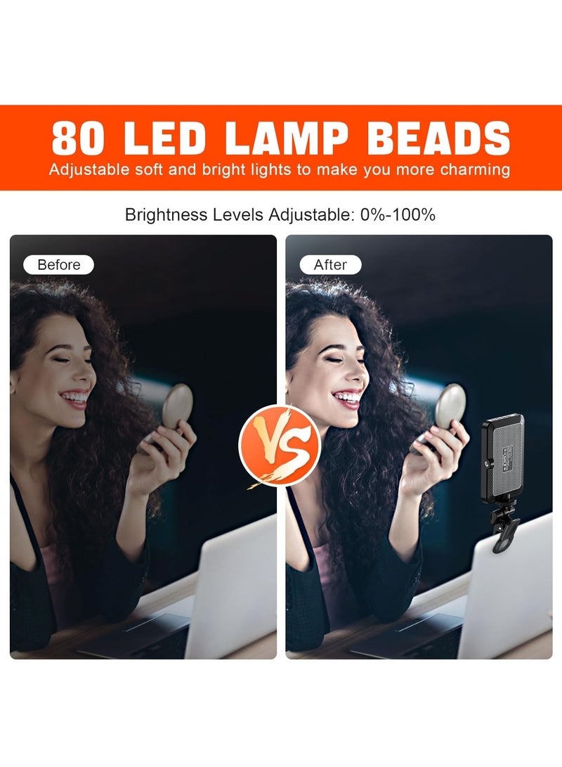 Rechargeable Selfie Light Clip – 3000mAh Portable Phone Light with 3 Light Modes & 10 Brightness Levels – For iPhone, iPad, Laptop, Makeup, TikTok, Vlog & Live Streaming  - Image 3