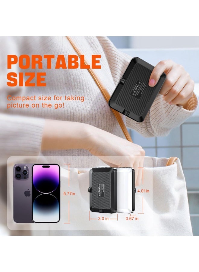 Rechargeable Selfie Light Clip – 3000mAh Portable Phone Light with 3 Light Modes & 10 Brightness Levels – For iPhone, iPad, Laptop, Makeup, TikTok, Vlog & Live Streaming  - Image 5