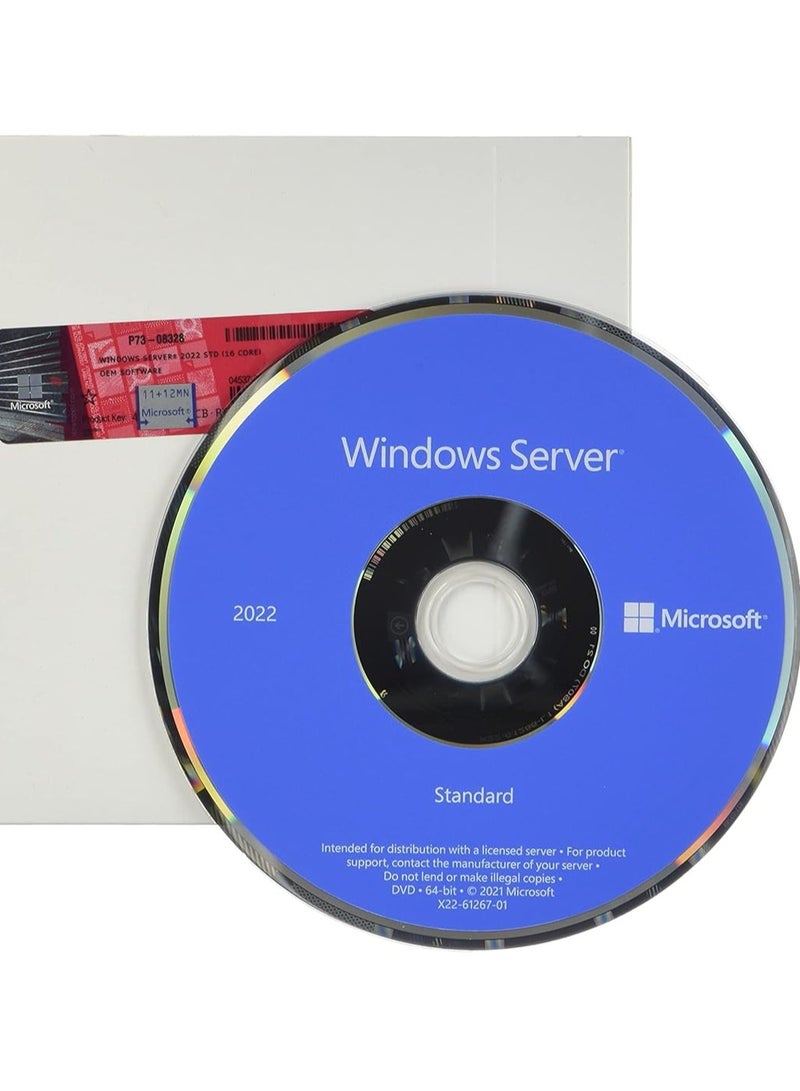 Microsoft Microsoft Windows Server 2022 Std. x64 16Core [UK] DVD  - Image 1