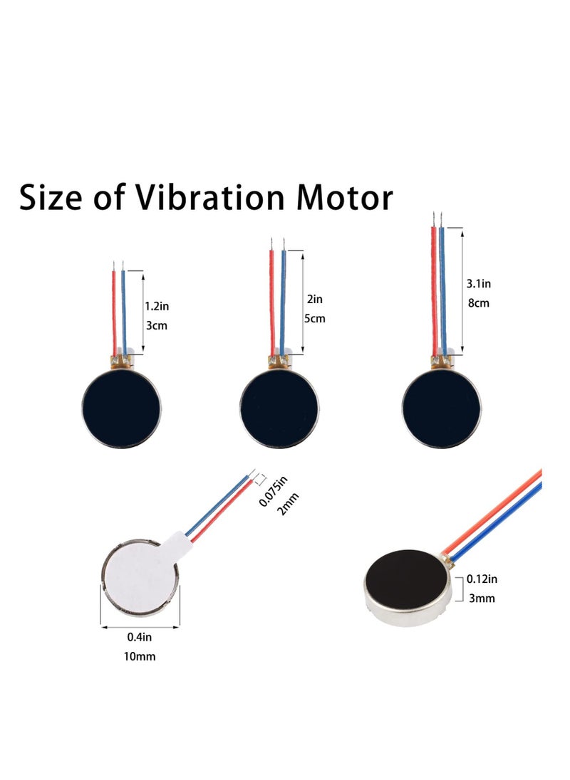 Generic - 20 Pcs Mini Vibration Motors 12000rpm Flat Coin Type for Electronics Projects and Repairs Ideal for Robotics and Classroom Use - Image 1