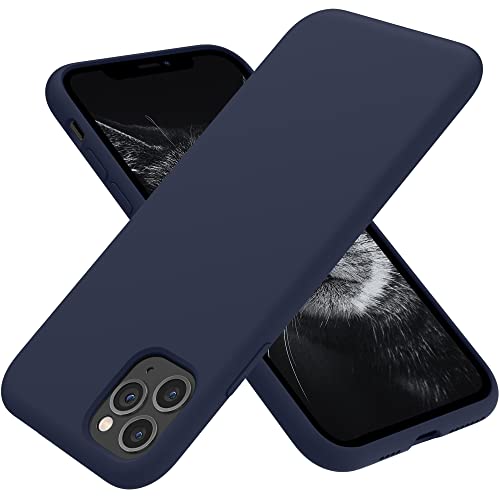 OTOFLY Compatible with iPhone 11 Pro Max CaseUltra Slim Fit iPhone Case Liquid Silicone Gel Cover with Full Body Protection AntiScratch Shockproof Case Midnight Blue - Image 1