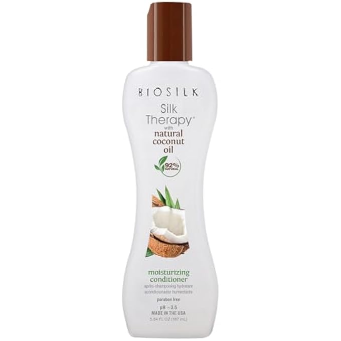 BIOSILK SILK THERAPY WITH COCONUT OIL MOISTURIZING CONDITIONER FOR UNISEX 5.64 OZ - Image 1