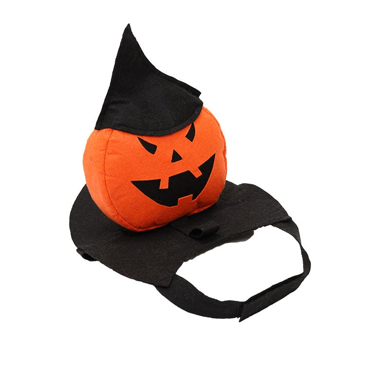 Foreign trade new pet Halloween supplies manufacturers direct supply spot wholesale holiday pumpkin costumes funny dress Pumpkin Orange Pumpkin Orange