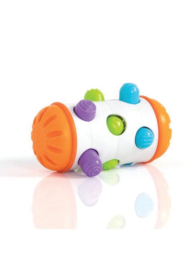 Fat Brain Toys Rolio - Sensory Tummy Time and Rattle Toy for Babies Ages 6 Months+