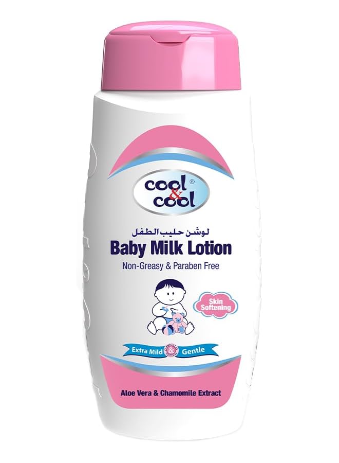 Cool & Cool Baby Milk Lotion 60Ml Skin Softening Non Greasy Paraben Free Vitamin E Aloe Vera & Chamomile Extract With Extra Mild Formula - Image 1