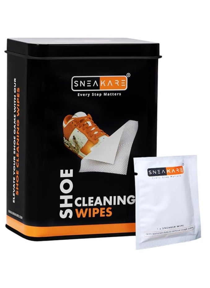 SNEAKARE - SNEAKARE Shoe Wipes, Premium Sneaker Cleaner, Sneaker Cleaner Wipes, Travel-Friendly, Disposable Shoe Cleaning Wipes, White Shoe Cleaner - Image 1