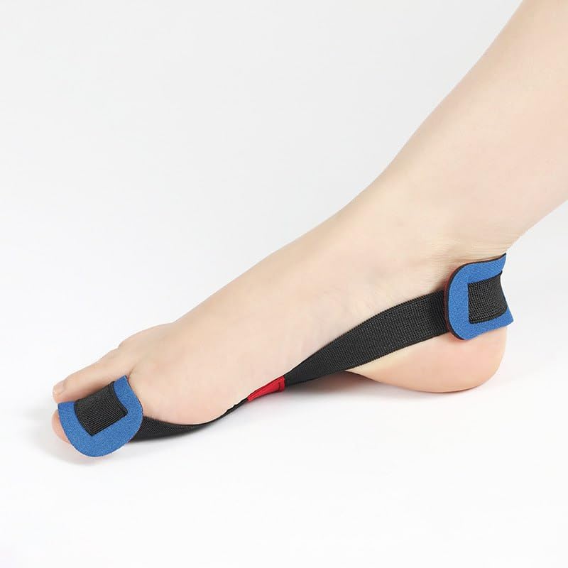 POPLEY Toe Separator Belt stretcher corrector thumb stretchy alignment straightener resistance bands separator splint correction bone training exerciser pack exerciserpack of 1 Multicolor - Image 3