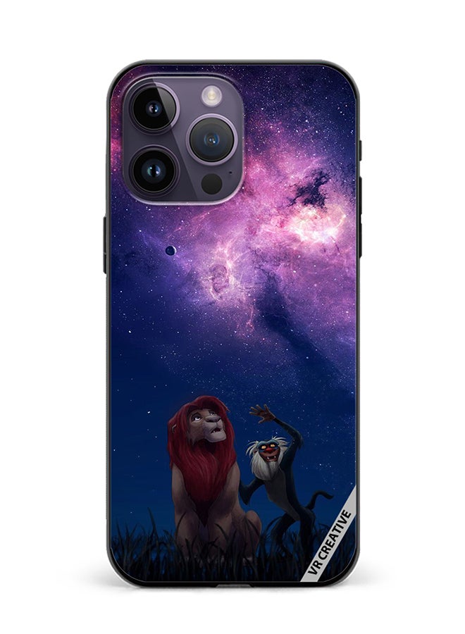 VR CREATIVE Protective Case Cover For Apple iPhone 16 Pro Max Lion King Design Multicolour