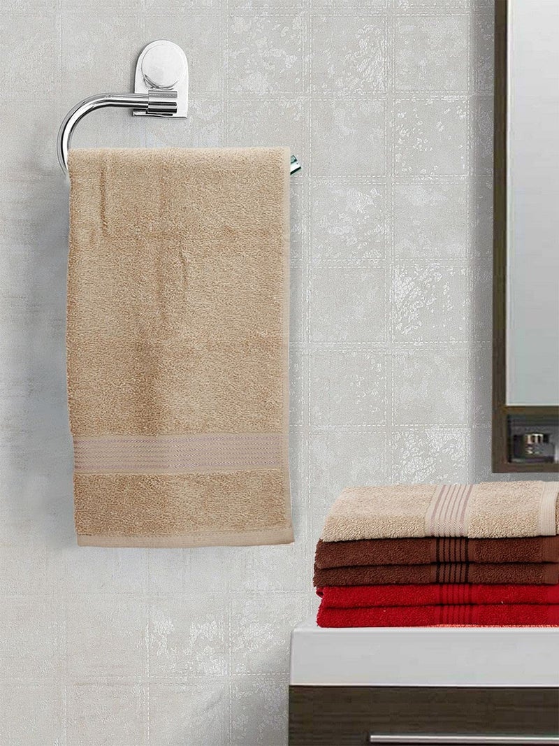 KOPA by Bianca 400 GSM 100% Cotton Soft Terry Towel l 6pc Hand Towel l Hand Towel for Kitchen l Small Towel l D`Ross l Brown-Gray-Tortilla - Image 1