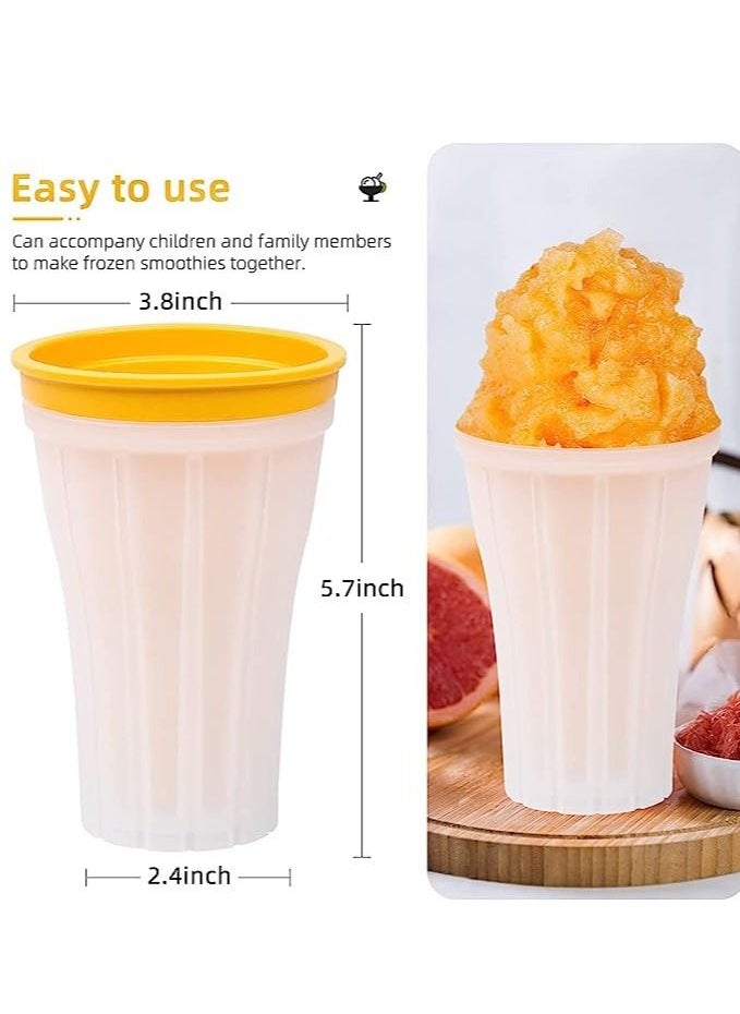 Generic - Slushy Maker Cup Slushie Maker Cup Magic Quick Frozen Smoothies Cup Cooling Cup Homemade Milk Shake Ice Cream Maker, BPA-free, Suitable for Families, Birthday Parties (Yellow) - Image 1