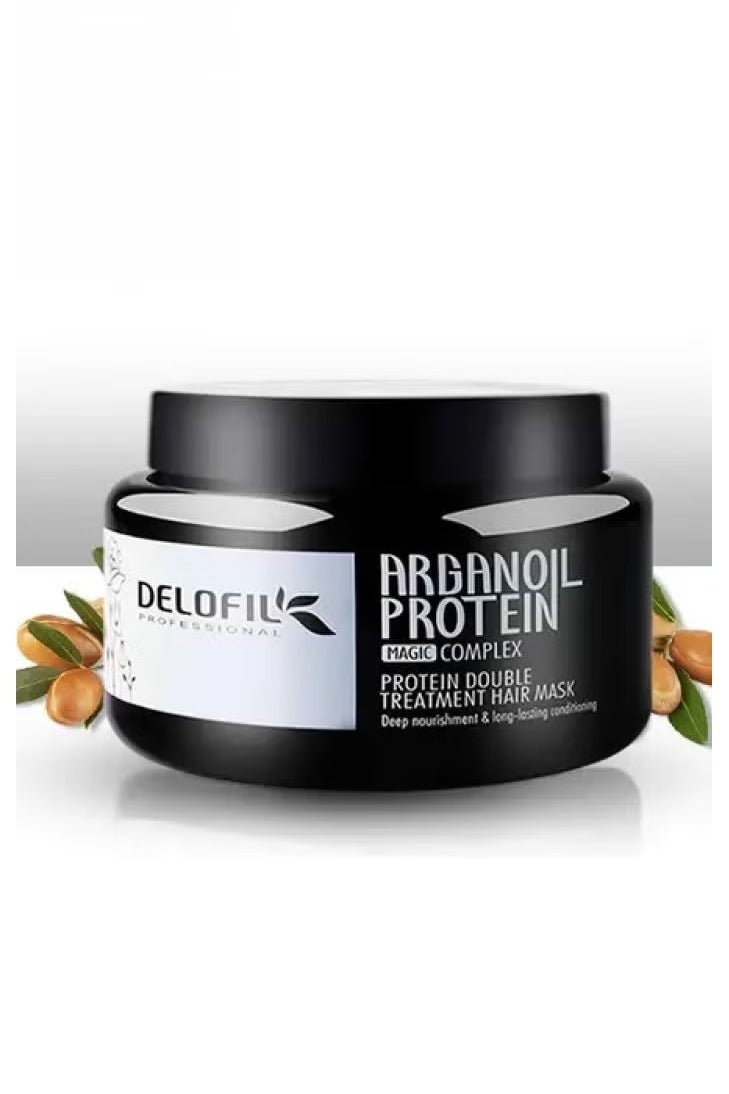 DELOFIL Protein Mask With Argan Oil to Repair Dry and Damaged Hair 500 ml - Image 1