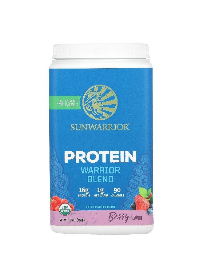 Sunwarrior Sunwarrior, Warrior Blend, Protein, Berry, 1.65 lb (750 g)  - Image 1