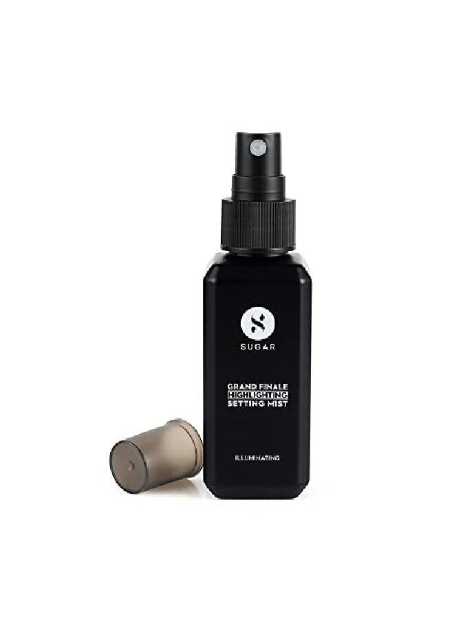 SUGAR Cosmetics رذاذ تثبيت جراند فينايل هايلايتنج 50 مل رذاذ تثبيت 2 في 1 لمكياج يدوم طويلاً وحماية من الشمس خالٍ من البارابين  - Image 1