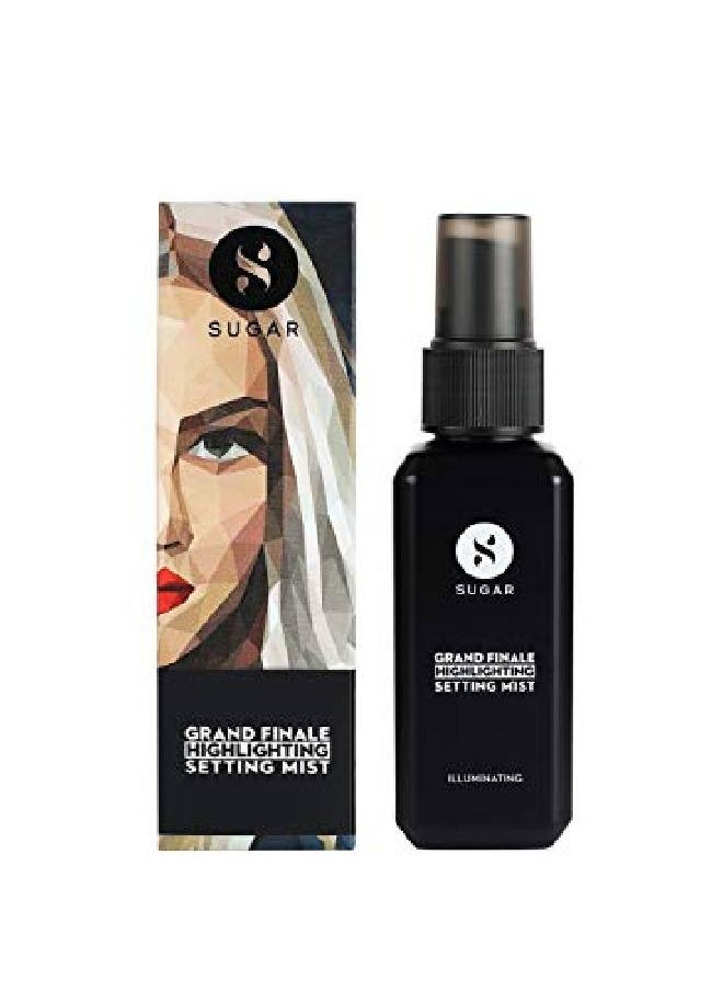 SUGAR Cosmetics رذاذ تثبيت جراند فينايل هايلايتنج 50 مل رذاذ تثبيت 2 في 1 لمكياج يدوم طويلاً وحماية من الشمس خالٍ من البارابين  - Image 3