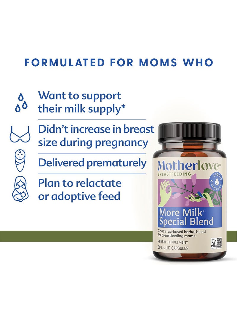 Motherlove More Milk Special Blend Herbal Breastfeeding Supplement With Goat'S Rue 120 Ct.  - Image 2