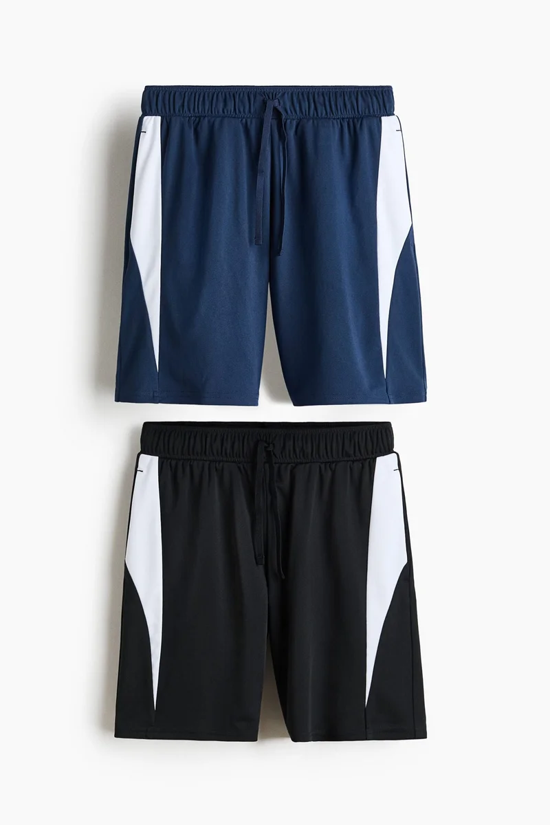 H&M 2-pack football shorts with DryMove™