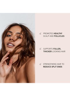 BONDIBOOST بلسم Hg 10.14 أونصة سائلة يعزز فروة الرأس + بصيلات الشعر يقلل من تقصف الشعر يمنح شعر أكثر كثافة + امتلاء + صحة للنساء + الرجال نباتي + خالي من التجارب على الحيوانات مصنوع في أستراليا  - Image 5